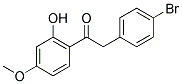 2-(4-BROMOPHENYL)-1-(2-HYDROXY-4-METHOXYPHENYL)ETHANONE Struktur