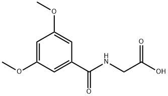 (3,5-DIMETHOXY-BENZOYLAMINO)-ACETIC ACID Struktur