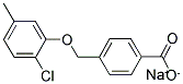 SODIUM, 4-(2-CHLORO-5-METHYL-PHENOXYMETHYL)-BENZOATE Struktur