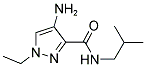 4-AMINO-1-ETHYL-1H-PYRAZOLE-3-CARBOXYLIC ACID ISOBUTYL-AMIDE Struktur