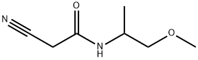 2-CYANO-N-(2-METHOXY-1-METHYL-ETHYL)-ACETAMIDE Struktur