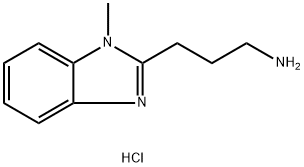 1-METHYL-2-(2-AMINOETHYL)BENZIMIDAZOLE DIHYDROCHLORIDE Struktur