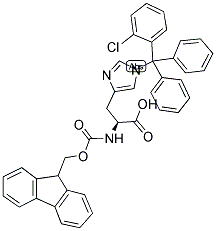 FMOC-L-HIS(CLT)-OH Struktur
