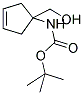 (1-HYDROXYMETHYL-CYCLOPENT-3-ENYL)-CARBAMIC ACID TERT-BUTYL ESTER Struktur