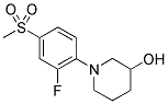 1-[2-FLUORO-4-(METHYLSULFONYL)PHENYL]PIPERIDIN-3-OL Struktur