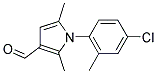 1-(4-CHLORO-2-METHYLPHENYL)-2,5-DIMETHYL-1H-PYRROLE-3-CARBALDEHYDE Struktur