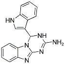 4-(1H-INDOL-3-YL)-3,4-DIHYDRO[1,3,5]TRIAZINO[1,2-A]BENZIMIDAZOL-2-AMINE Struktur