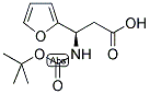 BOC-(R)-3-AMINO-3-(2-FURYL)-PROPIONIC ACID Struktur