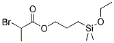 3-DIMETHYLETHOXY SILYLPROPYL-2-BROMOPROPANOATE Struktur