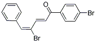 (2E,4E)-4-BROMO-1-(4-BROMOPHENYL)-5-PHENYLPENTA-2,4-DIEN-1-ONE Struktur