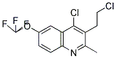 4-CHLORO-3-(2-CHLOROETHYL)-2-METHYL-6-(TRIFLUOROMETHOXY)QUINOLINE Struktur