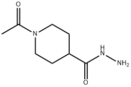 1-ACETYL-PIPERIDINE-4-CARBOXYLIC ACID HYDRAZIDE Struktur