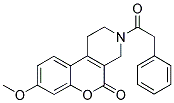 8-METHOXY-3-(PHENYLACETYL)-1,2,3,4-TETRAHYDRO-5H-CHROMENO[3,4-C]PYRIDIN-5-ONE Struktur