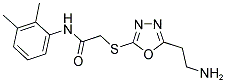 2-[5-(2-AMINO-ETHYL)-[1,3,4]OXADIAZOL-2-YLSULFANYL]-N-(2,3-DIMETHYL-PHENYL)-ACETAMIDE Struktur