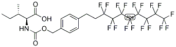 N-(F17 CBZ) L-ISOLEUCINE Struktur