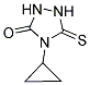 4-CYCLOPROPYL-5-THIOXO-1,2,4-TRIAZOLIDIN-3-ONE Struktur