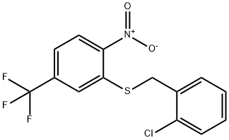 2-CHLOROBENZYL 2-NITRO-5-(TRIFLUOROMETHYL)PHENYL SULFIDE Struktur