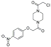 1-[4-(2-CHLORO-ACETYL)-PIPERAZIN-1-YL]-2-(4-NITRO-PHENOXY)-ETHANONE Struktur