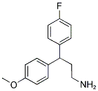 3-(4-FLUORO-PHENYL)-3-(4-METHOXY-PHENYL)-PROPYLAMINE Struktur