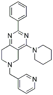 2-PHENYL-4-PIPERIDIN-1-YL-6-PYRIDIN-3-YLMETHYL-5,6,7,8-TETRAHYDRO-PYRIDO[4,3-D]PYRIMIDINE Struktur