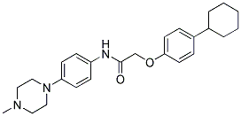 2-(4-CYCLOHEXYLPHENOXY)-N-(4-(4-METHYLPIPERAZIN-1-YL)PHENYL)ACETAMIDE Struktur