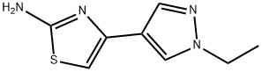 4-(1-ETHYL-1 H-PYRAZOL-4-YL)-THIAZOL-2-YLAMINE Struktur