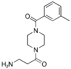 3-AMINO-1-[4-(3-METHYL-BENZOYL)-PIPERAZIN-1-YL]-PROPAN-1-ONE Struktur