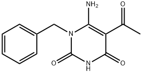 5-ACETYL-6-AMINO-1-BENZYLPYRIMIDINE-2,4(1H,3H)-DIONE Struktur