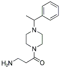 3-AMINO-1-[4-(1-PHENYL-ETHYL)-PIPERAZIN-1-YL]-PROPAN-1-ONE Struktur