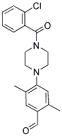 4-[4-(2-CHLOROBENZOYL)PIPERAZIN-1-YL]-2,5-DIMETHYLBENZALDEHYDE Struktur