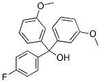 3,3'-DIMETHOXY-4''-FLUOROTRITYL ALCOHOL Struktur