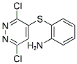 2-[(3,6-DICHLORO-4-PYRIDAZINYL)SULFANYL]PHENYLAMINE Struktur