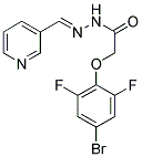 2-(4-BROMO-2,6-DIFLUOROPHENOXY)-N'-[(1E)-PYRIDIN-3-YLMETHYLENE]ACETOHYDRAZIDE Struktur