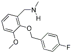 N-(2-((4-FLUOROBENZYL)OXY)-3-METHOXYBENZYL)-N-METHYLAMINE Struktur