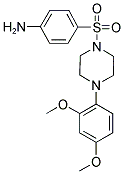 4-([4-(2,4-DIMETHOXYPHENYL)PIPERAZIN-1-YL]SULFONYL)ANILINE Struktur