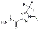 1-ETHYL-5-TRIFLUOROMETHYL-1 H-PYRAZOLE-3-CARBOXYLIC ACID HYDRAZIDE Struktur