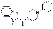 INDOL-2-YL 4-PHENYLPIPERAZINYL KETONE Struktur