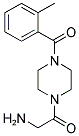 2-AMINO-1-[4-(2-METHYL-BENZOYL)-PIPERAZIN-1-YL]-ETHANONE Struktur