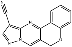 6H-CHROMENO[4,3-D]PYRAZOLO[1,5-A]PYRIMIDINE-11-CARBONITRILE Struktur