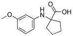 1-(3-METHOXY-PHENYLAMINO)-CYCLOPENTANECARBOXYLIC ACID Struktur