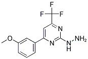 [4-(3-METHOXY-PHENYL)-6-TRIFLUOROMETHYL-PYRIMIDIN-2-YL]-HYDRAZINE Struktur