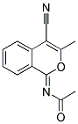 N-(4-CYANO-3-METHYL-1H-ISOCHROMEN-1-YLIDENE)ACETAMIDE Struktur