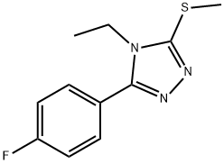 4-ETHYL-5-(4-FLUOROPHENYL)-4H-1,2,4-TRIAZOL-3-YL METHYL SULFIDE Struktur