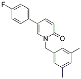 1-(3,5-DIMETHYLBENZYL)-5-(4-FLUOROPHENYL)PYRIDIN-2(1H)-ONE Struktur