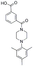 3-[(4-MESITYLPIPERAZIN-1-YL)CARBONYL]BENZOIC ACID Struktur