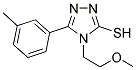 4-(2-METHOXY-ETHYL)-5-M-TOLYL-4H-[1,2,4]TRIAZOLE-3-THIOL Struktur