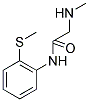 2-(METHYLAMINO)-N-[2-(METHYLTHIO)PHENYL]ACETAMIDE Struktur