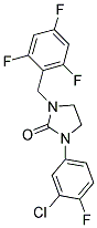 1-(3-CHLORO-4-FLUOROPHENYL)-3-(2,4,6-TRIFLUOROBENZYL)IMIDAZOLIDIN-2-ONE Struktur