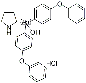 (R)-A,A-BIS(4-PHENOXYPHENYL)-2-PYRROLIDINEMETHANOL HYDROCHLORIDE Struktur