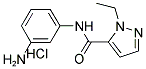 2-ETHYL-2 H-PYRAZOLE-3-CARBOXYLIC ACID (3-AMINO-PHENYL)-AMIDE HYDROCHLORIDE Struktur